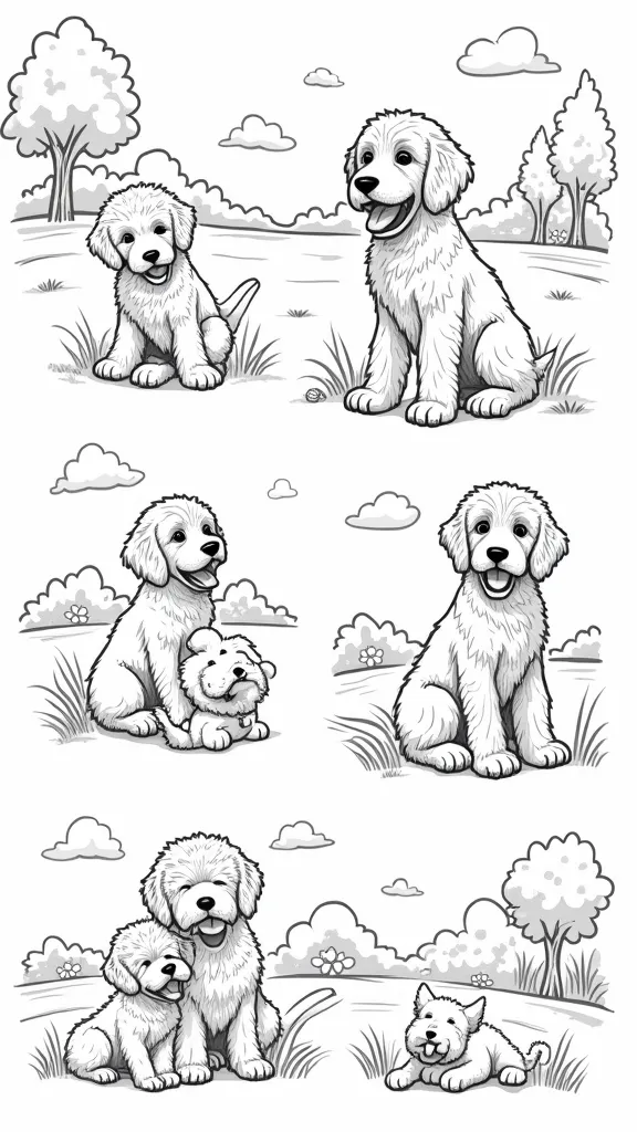 golden doodle coloring pages